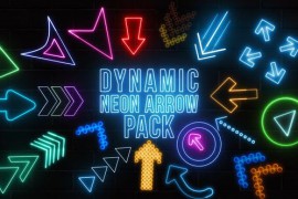 Dynamic Neon Arrows Pack 43368898