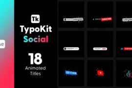 Typo Kit Social Titles for After Effects 44546045