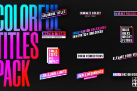 Colorful Titles Pack // FCP 52003557