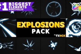 Hand Drawn Explosion Elements And Transitions | FCPX 23510944