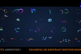 Colorful 2D Abstract Shape Animations [After Effects] 44399130
