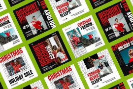 Reindeer Typography Posts | Mogrt 52155337