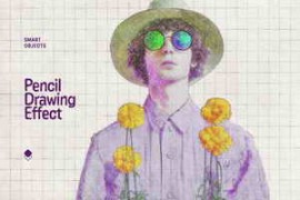 Free Download:Pencil Drawing Photo Effect for Photoshop