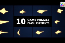 Game Muzzle Flash Elements | FCPX 52242169