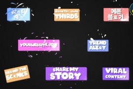 Funny Geometry Lower Thirds for DaVinci Resolve 52452235