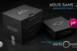 Free Download:Agus Sans / M1 - Animated Font 20394517