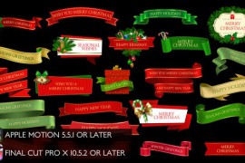 Christmas Lowerthirds and Banners - Final Cut Pro 49688849
