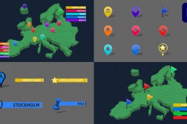 3D Map Markers for Premiere Pro 46930256