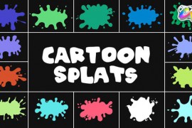 Cartoon Splats for FCPX 51035064