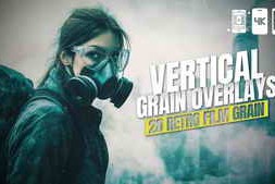 Free Download:20 Retro Film Grain Vertical Overlays For Premiere Pro 60139553