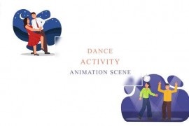Couple Dance Activities Animation Scene 43419156
