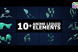 Anime Liquid Elements | FCPX 50640156