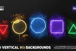 Free Download:Vertical Neon Backgrounds 59238509