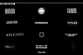 Modern Titles Pack | After Effects 45216294
