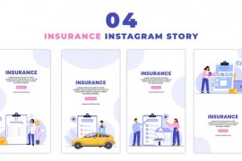 Insurance Awareness Flat Character Instagram Story 47395345