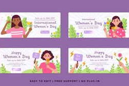 Free Download:Womens Day Sale Horizontal Banner 62031999