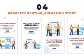 Vector Avatar Property Renting Instagram Story Design 48655648