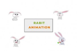 Cute Small Rabbit Animation Scene 42925330
