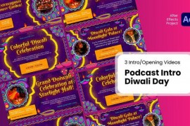 Intro/Opening - Podcast Intro Diwali Day After Effects Template 52055648