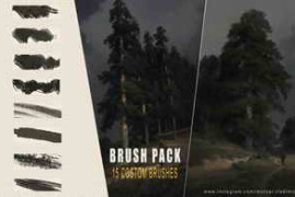 Free Download:Artstation – Traditional Texture Brushes for Photoshop by Vladimir Motsar