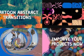 Cartoon Abstract Transitions for DaVinci Resolve 44266208