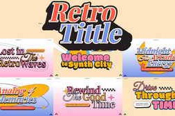 Free Download:Retro title 63736634