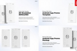 Android App Promo Mockup | S24 Ultra Matte 50654680