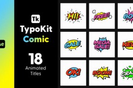 Typo Kit Comic Titles for After Affects 44546011