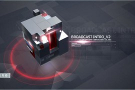 Broadcast Intro V_2/ 3D Cubes/ Glass/ New Modern/ Economics Opener/ TV Tonight Show/ Finance/ Promo