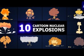 Cartoon Nuclear Explosions | After Effects 51546982