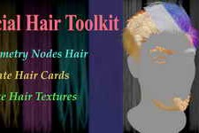 Free Download:Blender Market – Facial Hair Toolkit for Blender Add-on v2.2.1