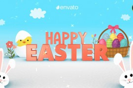 Happy Easter Greeting Intro for DaVinci Resolve 44269354