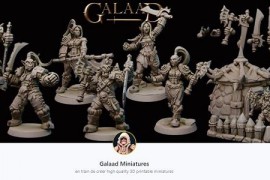 [3D Print] Patreon - Galaad Miniatures - Collection of High Quality 3D Printable Miniatures [STL, LY