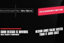 10 Minimal Animated Titles | After Effects 51478441