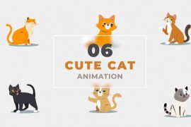 Cute and Funny Cats Animation Scene Template 47389861