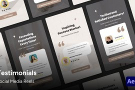 Social Media Reels - Review Testimonials After Effects Template 47195787