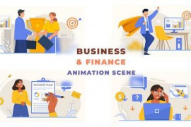 Business Finance Strategy Animation Scene 43043463