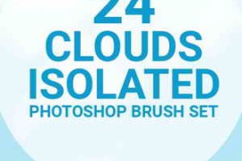 GraphicRiver – 24 Cloud Isolated Photoshop Brushes Set 29926959