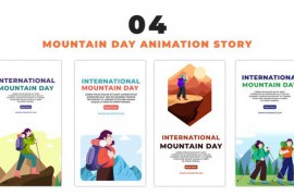 International Mountain Day Festivities 2D Character Instagram Story 48626312