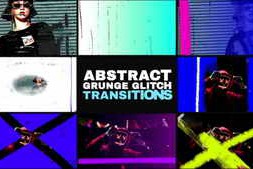 Free Download:Abstract Grunge Glitch Seamless Transitions for After Effects 60458437