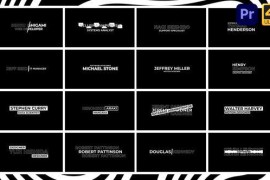 Typography Lower Thirds | Premiere Pro 45240623
