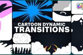 Cartoon Dynamic Transitions for FCPX 51355199