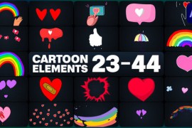 Cartoon Elements for After Effects 47852622