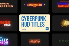 Cyberpunk HUD Titles 04 for After Effects 45064165