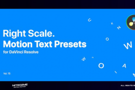 Right Scale Motion Text Presets Vol. 15 for DaVinci Resolve 47490872
