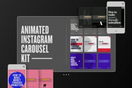 Animated Instagram Carousel Kit: Boost Engagement with 5 Unique Styles & Easy Customization 44844078