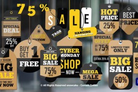 Sale Tags Hanging For Premiere Pro 52003833