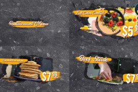 Black Restaurant Menu | DaVinci Resolve 43193241