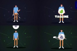 Cartoon Character Logo | Premiere Pro MOGRT 46085649