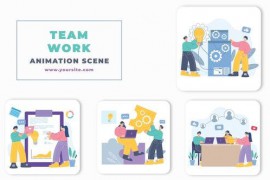 Premiere Pro Teamwork Animation Scene 46460185